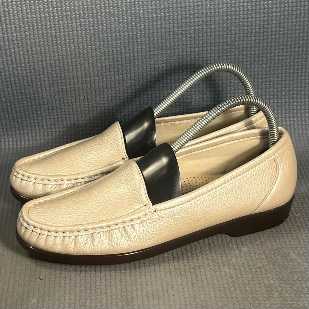 SAS Simplify Slip-On Leather Loafers Women’s Size 8.5 Narrow - Picture 1 of 9